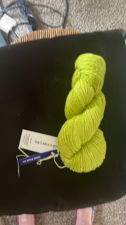 Malabrigo Pure Merino Yarn Skein Apple Green
