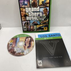Grand Theft Auto 5 V CIB W/ Map + Manual - Xbox One Tested & Working