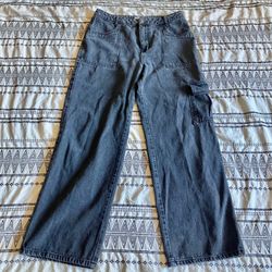 F21 cargo baggy pants