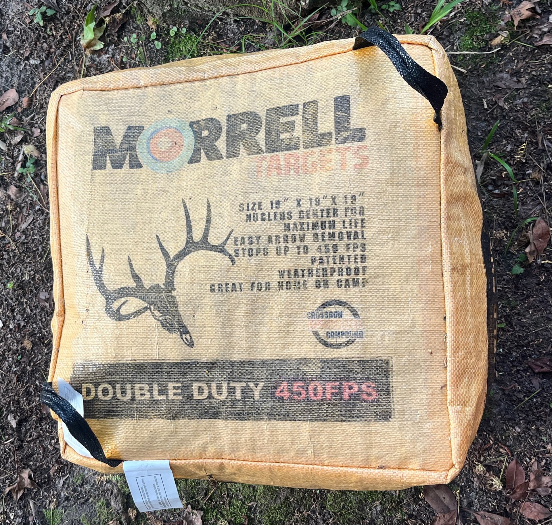 Morrell Targets 4-Sided Archery Target, Field Point Shooting Bag, Double Duty 450fps