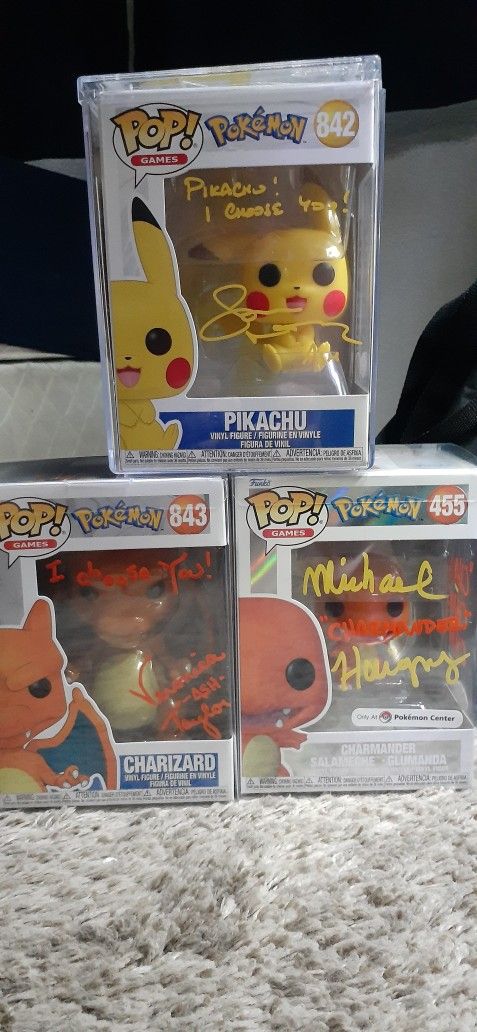 Pokemon Funko Pop Signed 