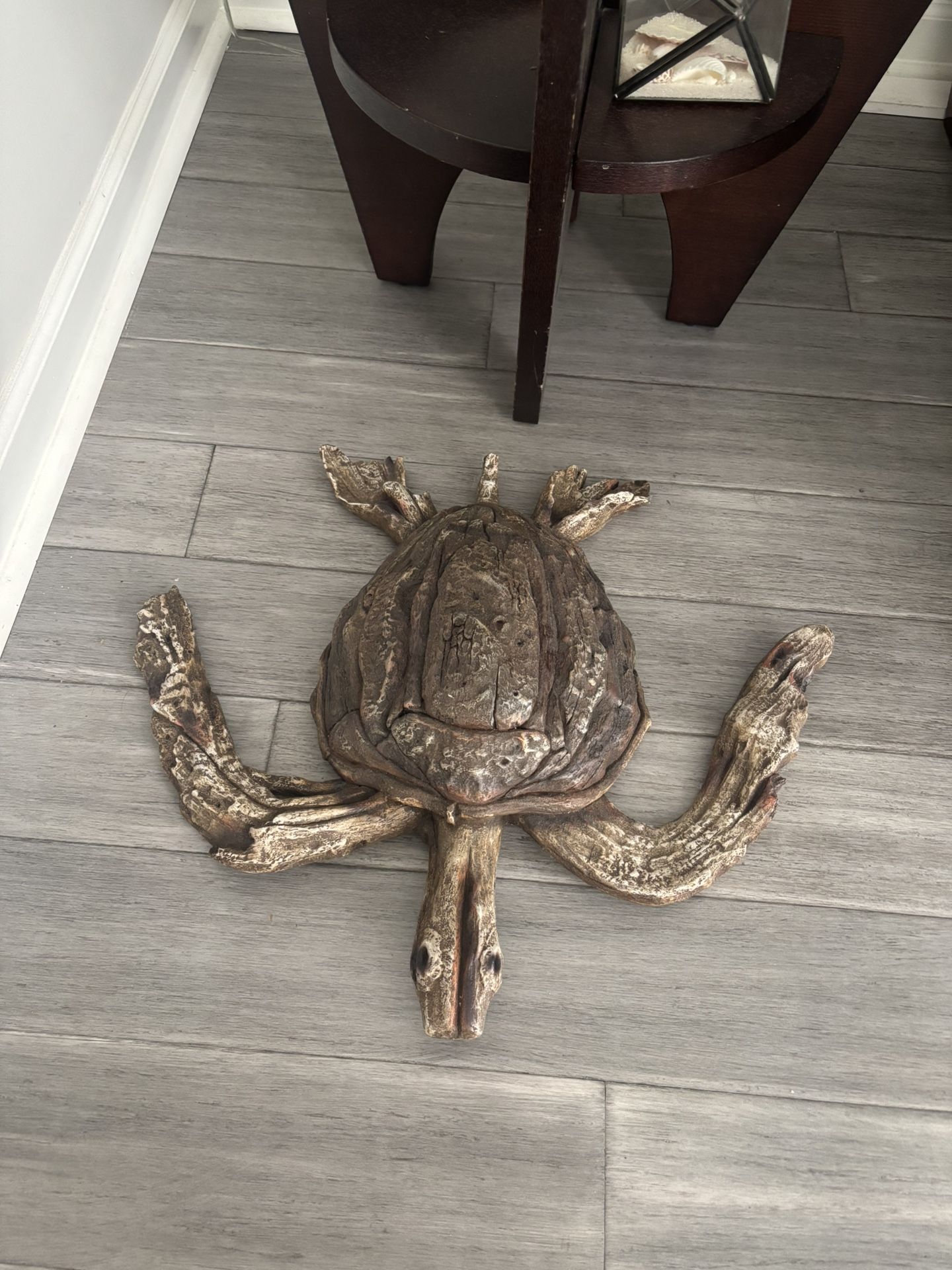 Drift Wood Turtle Decor 