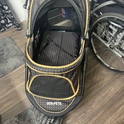 Gen7Pets Promenade Pet Stroller, Gold Nugget