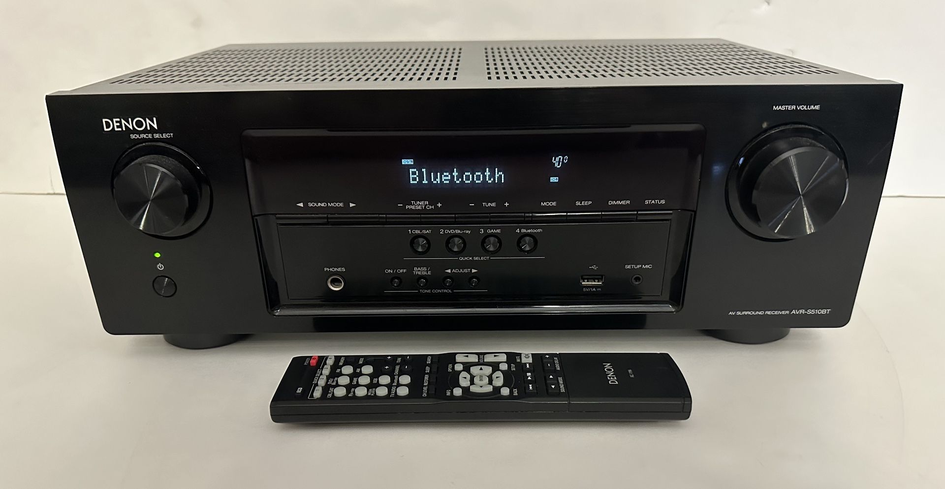 Denon 5.2-Channel Receiver HDMI 4K Wireless 🛜 Bluetooth Home Theater Surround Sound System 