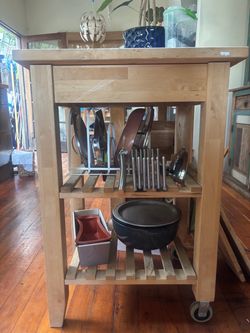 Ikea Bekvam Kitchen Cart/ Butcher Block