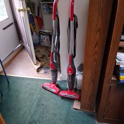 Two Dirt Devil Power Express Lite Vaccums
