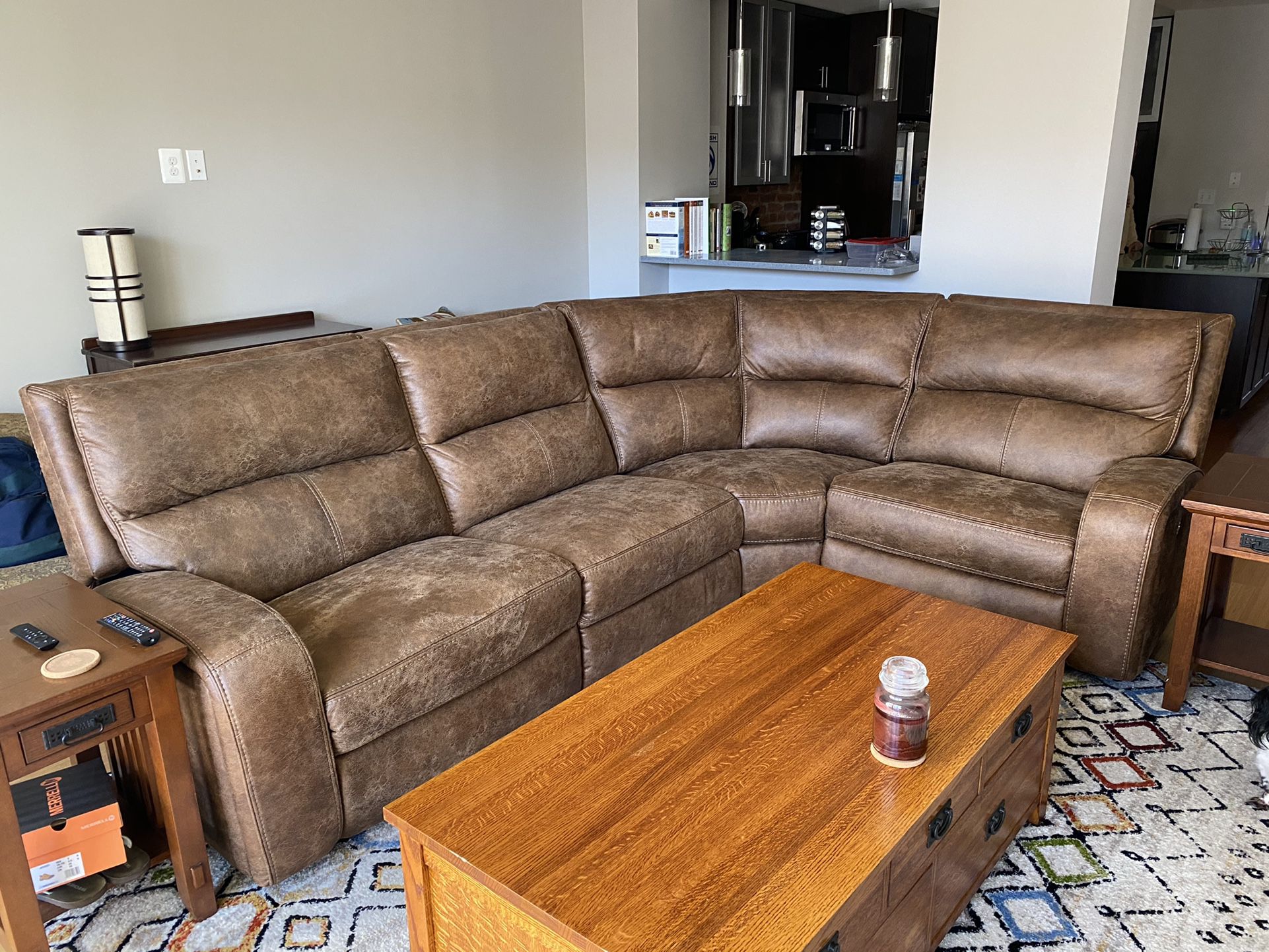 GREAT DEAL - 4-pc Brown Sectional