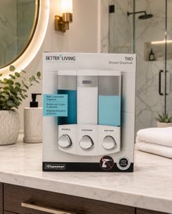 Better Living TRIO 3 Chamber Shower Dispenser