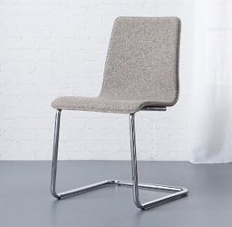 CB2 Pony Dining Chair – Gray Tweed / Chrome – $40 ea (Set of 6 Avail)