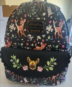 ## 🦌🌸 Disney Parks x Loungefly Bambi Floral Mini Backpack 🌸🦌##