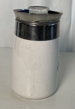 Vintage Corning Ware 6 Cup Stove Top Percolator