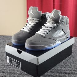 Nike Air Jordan 5 136027-005 Retro 'Wolf Grey' Men's Size 11 New