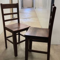 Counter Height Chairs Heavy Wood