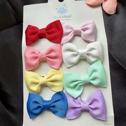 Hair Bow Clips, 8 Pack