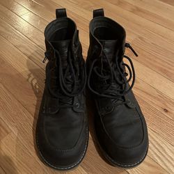 KEEN Utility Men's San Jose 6" Soft Toe Waterproof Wedge Work Boots, Cascade Brown/Black