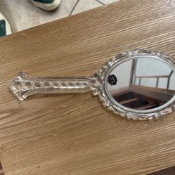 Vintage Lucite mirror 