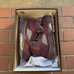 JORDAN 5 BURGUNDY SIZE 11.5 REPLACEMENT BOX