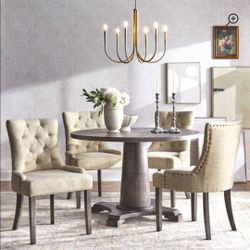 Tannehill 4 - Person Pedestal Dining Set