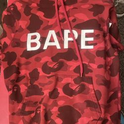 Bape Red Camo Hoodie