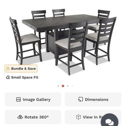 Sonoma 7 Piece Espresso Dining Set