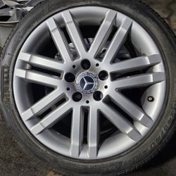 OEM 17" Staggerd MERCEDES BENZ C250 Wheels With New 