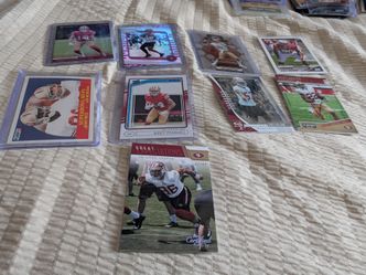 Niners Collection Cards: 12- Joe Montana cards and a Ricky Pearsall rookie card