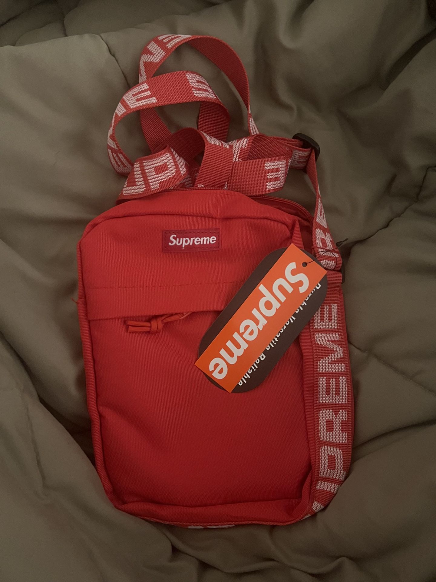 Red Supreme Sidebag