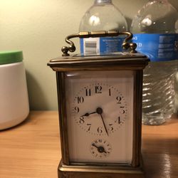 1918 French antique brass clock