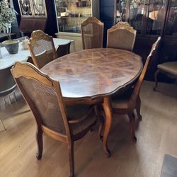 Dining Table 6 Chairs No Leaves 