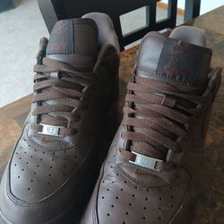 Nike AF1 supreme brown