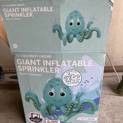 Inflatable octopus sprinkler