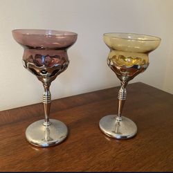 Morgantown Colored Glass Wine Goblet