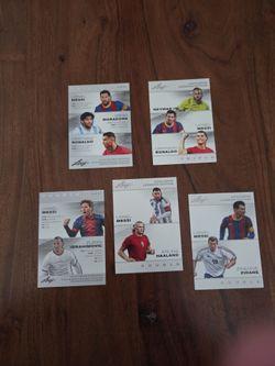 2024-2025 Leaf Legends Messi/Maradona/Ronaldo/Haaland 5 card lot