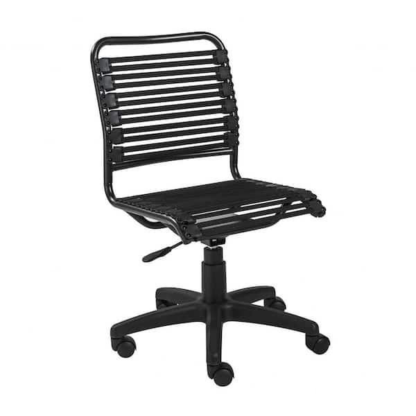 Amelia Black Low Back Office/Desk Chair