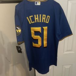 Ichiro Suzuki Seattle Mariners Nike jersey size L