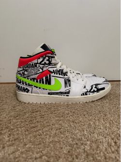 Air Jordan 1 Mid 'Over-Print Logos'