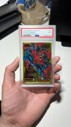 Marvel Doppelganger Yellow Crackle Trading Card PSA 9