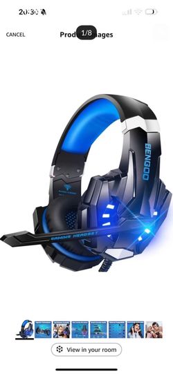 Brand new inbox BENGOO G9000 Stereo Gaming Headset for PS4 PC Xbox One PS5 Controller, Noise Cancelling Over Ear Headphones with Mic, LED Light, 7.1 S