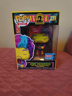 Mint Black Light Jimi Hendrix #239 Funko Pop ECCC 2021 Ltd Edition
