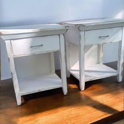 Precious Chalk Painted Matching End Tables 