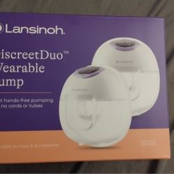 Lansinoh Discreet Duo Wearable Breast Pump And Breast Milk Storage Bags
