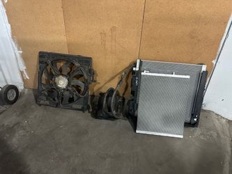 2013 BMW X6 Radiator condenser fan cooling set