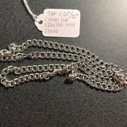 Valentine Day- Unisex 7mm Cuban Stainless Steel Chain