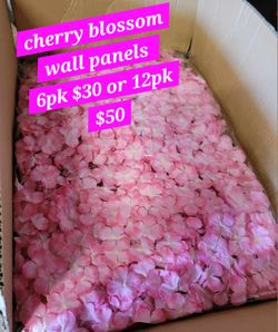 12pk Cherry Blossom Wall Panels 