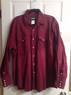 Men's XXL Wrangler Snap Shirt