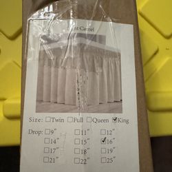 Beige Bed Skirt 