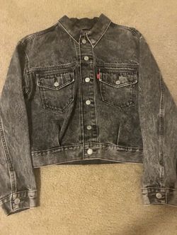 Levi's Black Acid Wash Denim Jacket