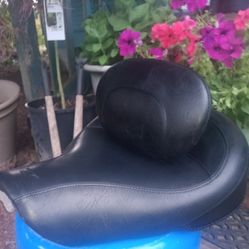 Motorcycle Solo Seat With Backrest 