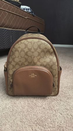 Coach, canvas, brown, medium