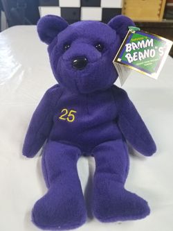 1998 Salvino's Bamm Beano's Mark McGwire #25 Purple Baseball Bean Bear